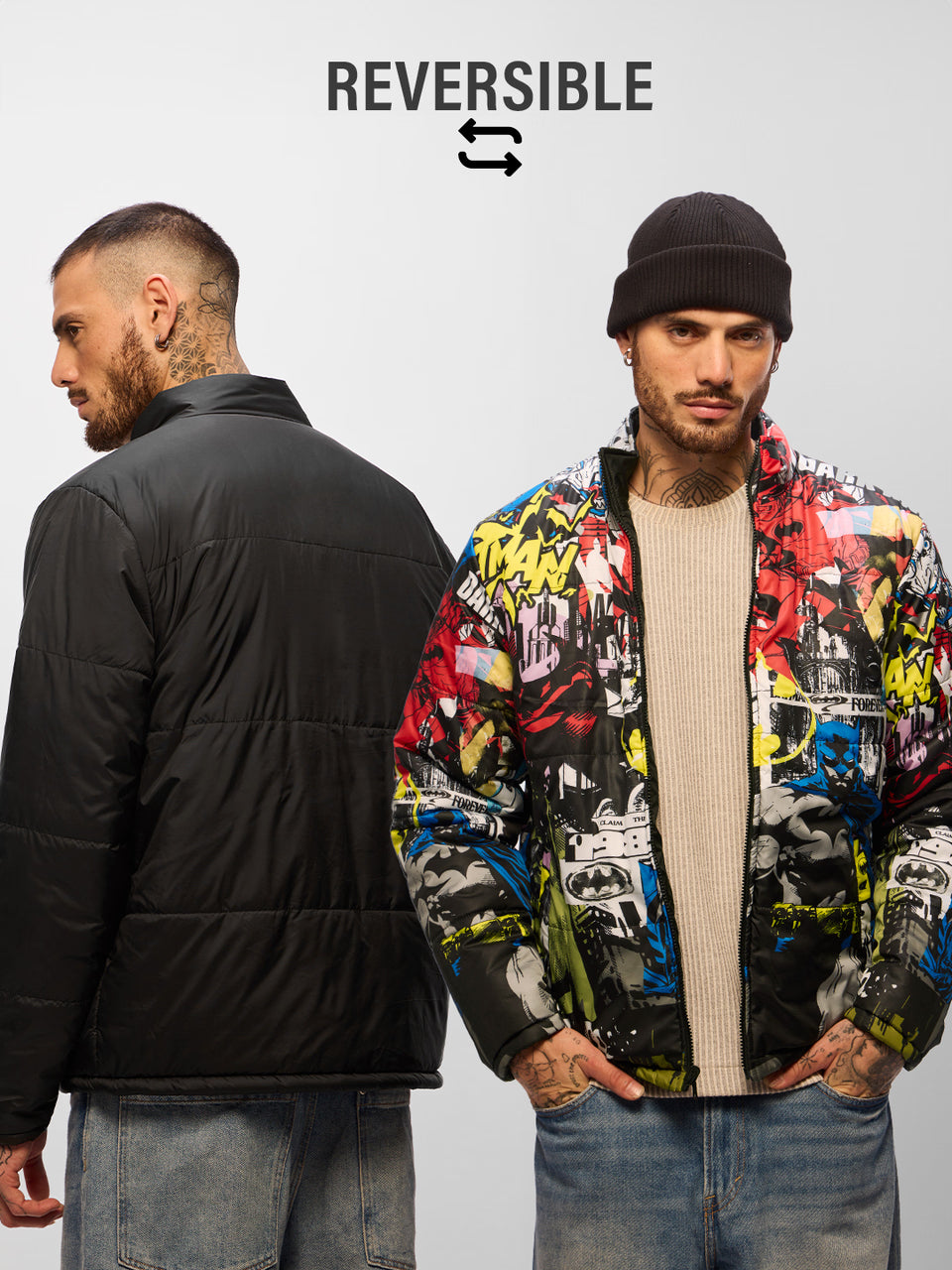 Reversible Puffer: Batman Gotham City