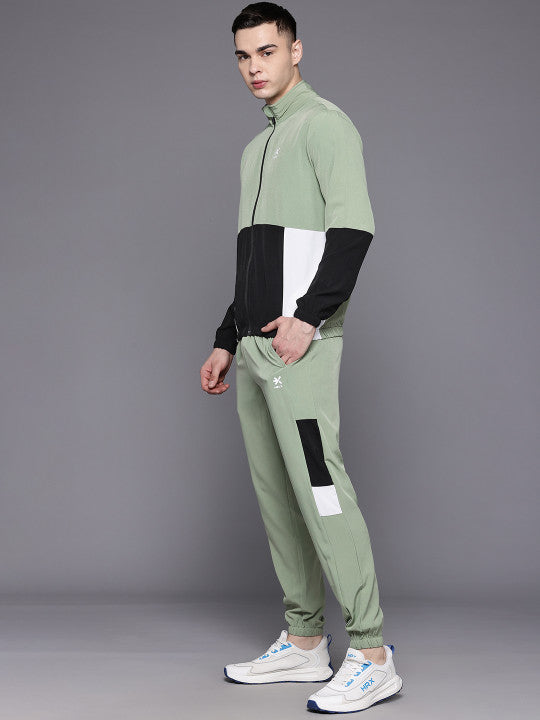 HRX by Hrithik Roshan Men Rapid-Dry Colourblocked Lifestyle Tracksuit