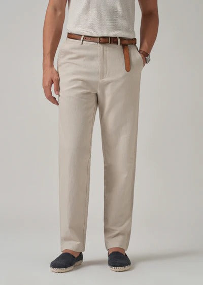 Pack of 2 Linen Pants | Breathable Summer Comfort(Cream & Olive)