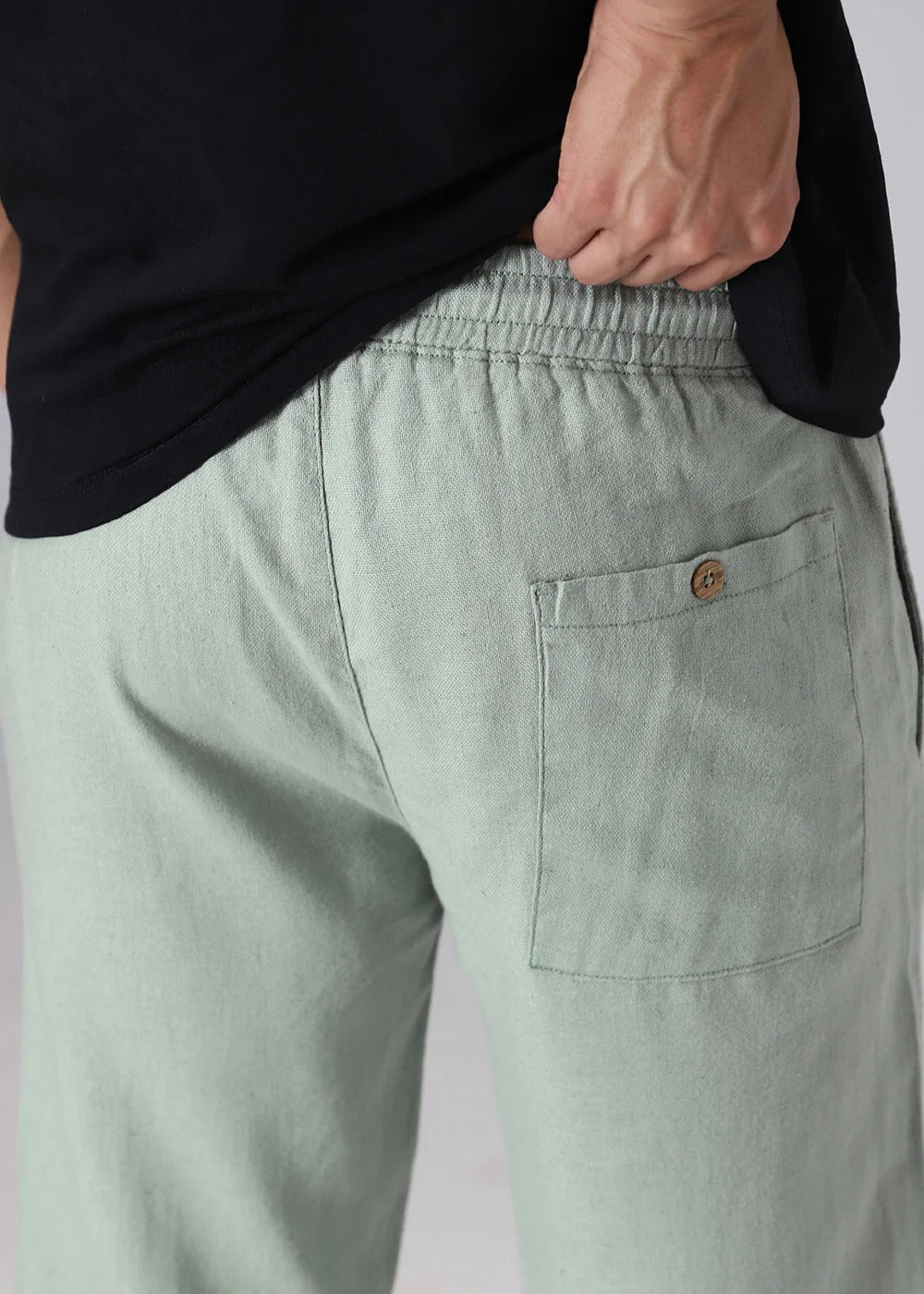 Pack of 2 Premium Linen Pants – Blue & Green