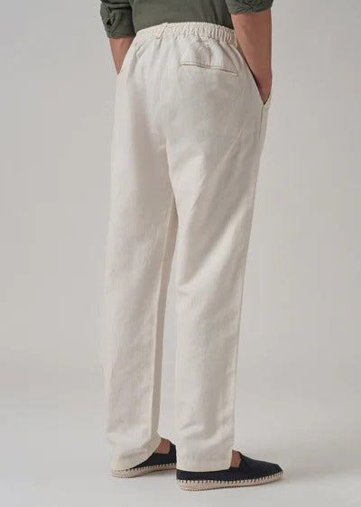 Pack of 2 Premium Linen Pants – (Light Cream & Brown)