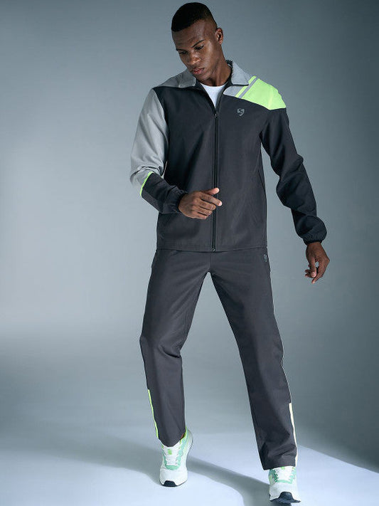 SG Men Polo Collar Mid-Rise Sports Tracksuits