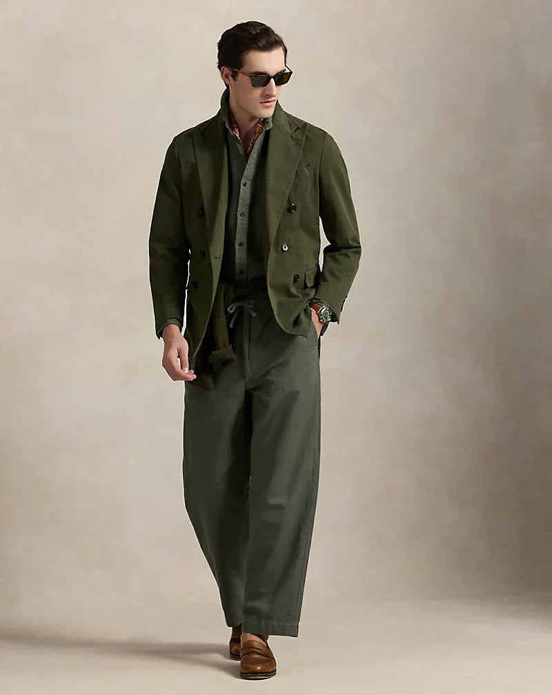 PACK OF 2 Effortless Style, Naturally Cool (Dark green, beige)